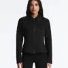 Chaqueta con volantes efecto neopreno y ribetes