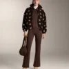 Chaqueta con volantes efecto neopreno y ribetes Chaqueta con volantes efecto neopreno y ribetes