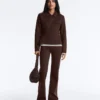 Chaqueta con volantes efecto neopreno y ribetes Chaqueta con volantes efecto neopreno y ribetes