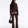 Chaqueta con volantes efecto neopreno y ribetes Chaqueta con volantes efecto neopreno y ribetes