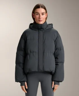 Chaqueta corta acolchada 100 % plumón