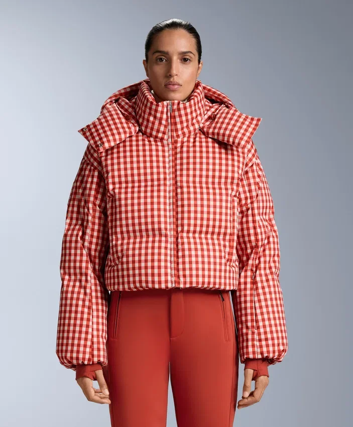 Chaqueta corta de esquí ligera, 80 % plumón y 20 % Minardi Piume, resistente al agua Chaqueta corta de esquí ligera, 80 % plumón y 20 % Minardi Piume, resistente al agua