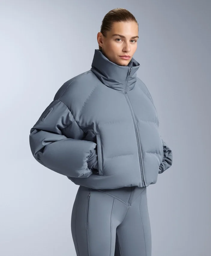 Chaqueta corta de esquí ligera, 80 % plumón y 20 % Minardi Piume, resistente al agua Chaqueta corta de esquí ligera, 80 % plumón y 20 % Minardi Piume, resistente al agua