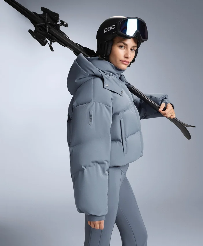 Chaqueta corta de esquí ligera, 80 % plumón y 20 % Minardi Piume, resistente al agua Chaqueta corta de esquí ligera, 80 % plumón y 20 % Minardi Piume, resistente al agua
