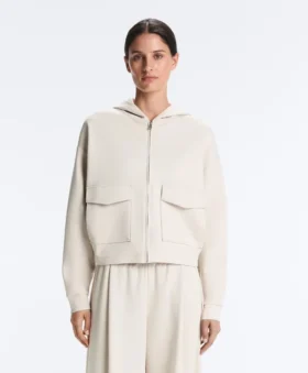 chaqueta de algodn piqu con capucha 1 280x339 - Chaqueta de algod&oacute;n piqu&eacute; con capucha