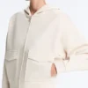 Chaqueta de algodón piqué con capucha Chaqueta de algodón piqué con capucha