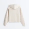 Chaqueta de algodón piqué con capucha Chaqueta de algodón piqué con capucha