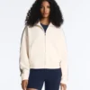Chaqueta de algodón piqué con cinta lateral en espiga Chaqueta de algodón piqué con cinta lateral en espiga