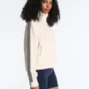 Chaqueta de algodón piqué con cinta lateral en espiga Chaqueta de algodón piqué con cinta lateral en espiga