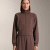 Chaqueta de canalé cepillado con modal Chaqueta de canalé cepillado con modal