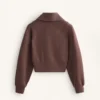 Chaqueta de canalé cepillado con modal Chaqueta de canalé cepillado con modal