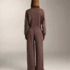 Pantalones rectos de pierna ancha con modal cepillado Pantalones rectos de pierna ancha con modal cepillado