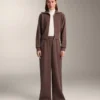 Chaqueta de canalé cepillado con modal Chaqueta de canalé cepillado con modal
