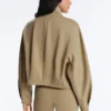 Chaqueta de corte recto con efecto neopreno