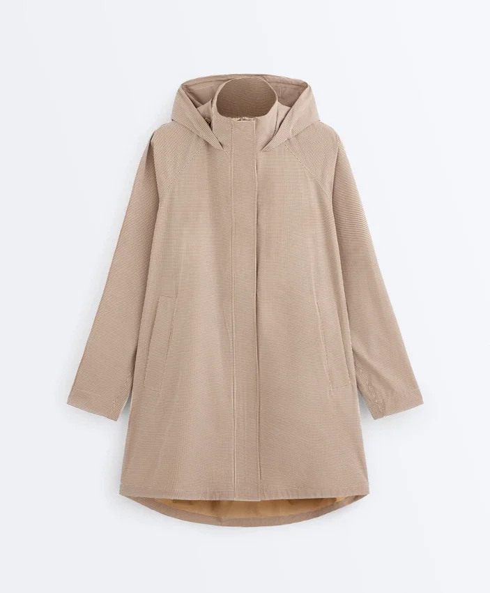 Chaqueta de cuadros vichy extra ligera e impermeable 10K Chaqueta de cuadros vichy extra ligera e impermeable 10K