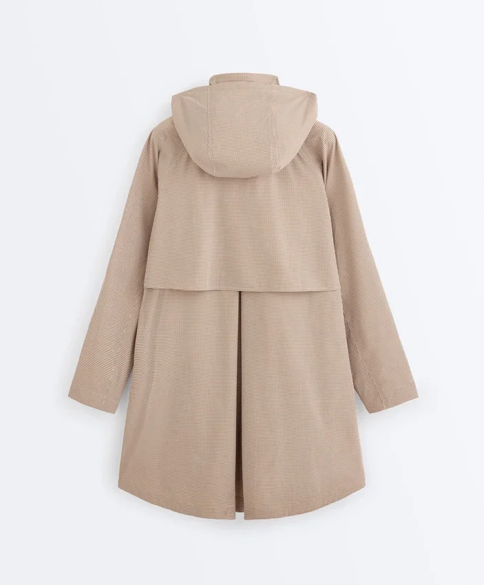 Chaqueta de cuadros vichy extra ligera e impermeable 10K Chaqueta de cuadros vichy extra ligera e impermeable 10K
