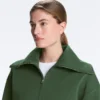 Chaqueta de cuello alto en mezcla de algodón Chaqueta de cuello alto en mezcla de algodón