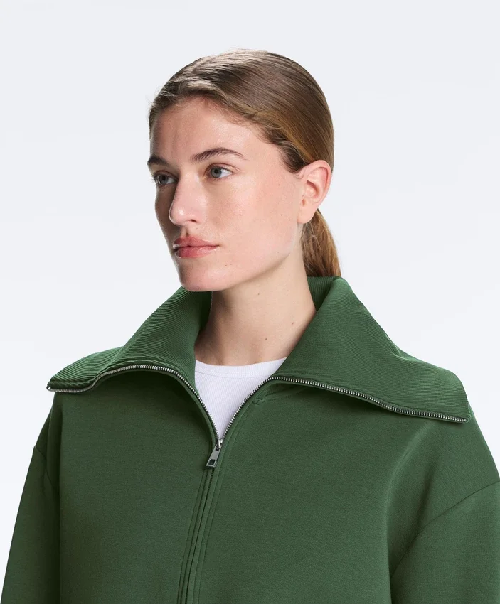Chaqueta de cuello alto en mezcla de algodón Chaqueta de cuello alto en mezcla de algodón