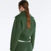 Chaqueta de cuello alto en mezcla de algodón Chaqueta de cuello alto en mezcla de algodón