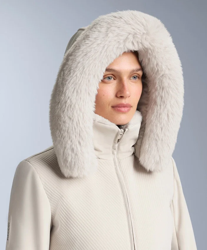Chaqueta de esquí Primaloft® ajustada y resistente al agua con bloques de color Chaqueta de esquí Primaloft® ajustada y resistente al agua con bloques de color
