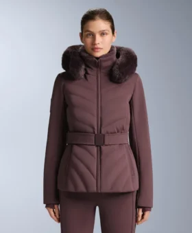 Chaqueta de esquí Primaloft® resistente al agua y de corte ajustado