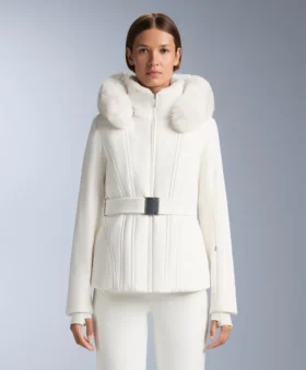 Chaqueta de esquí Primaloft® resistente al agua y de corte ajustado