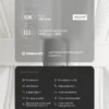 Chaqueta de esquí Primaloft® resistente al agua y de corte ajustado