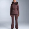 Chaqueta de esquí Primaloft® resistente al agua y de corte ajustado