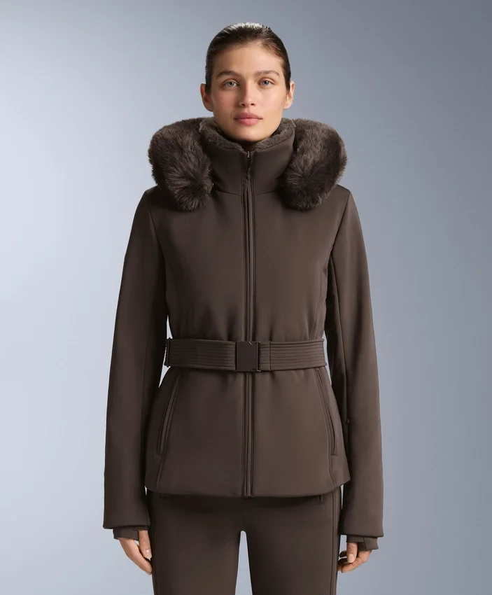 Chaqueta de esquí Primaloft® resistente al agua y de corte superajustado Chaqueta de esquí Primaloft® resistente al agua y de corte superajustado
