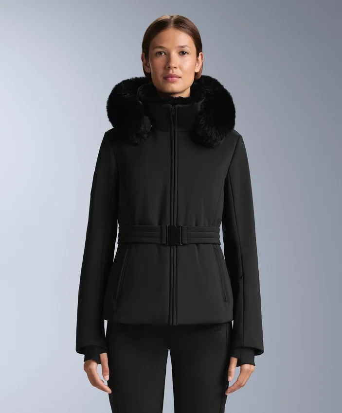 Chaqueta de esquí Primaloft® resistente al agua y de corte superajustado Chaqueta de esquí Primaloft® resistente al agua y de corte superajustado