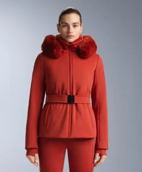 Chaqueta de esquí Primaloft® resistente al agua y de corte superajustado Chaqueta de esquí Primaloft® resistente al agua y de corte superajustado