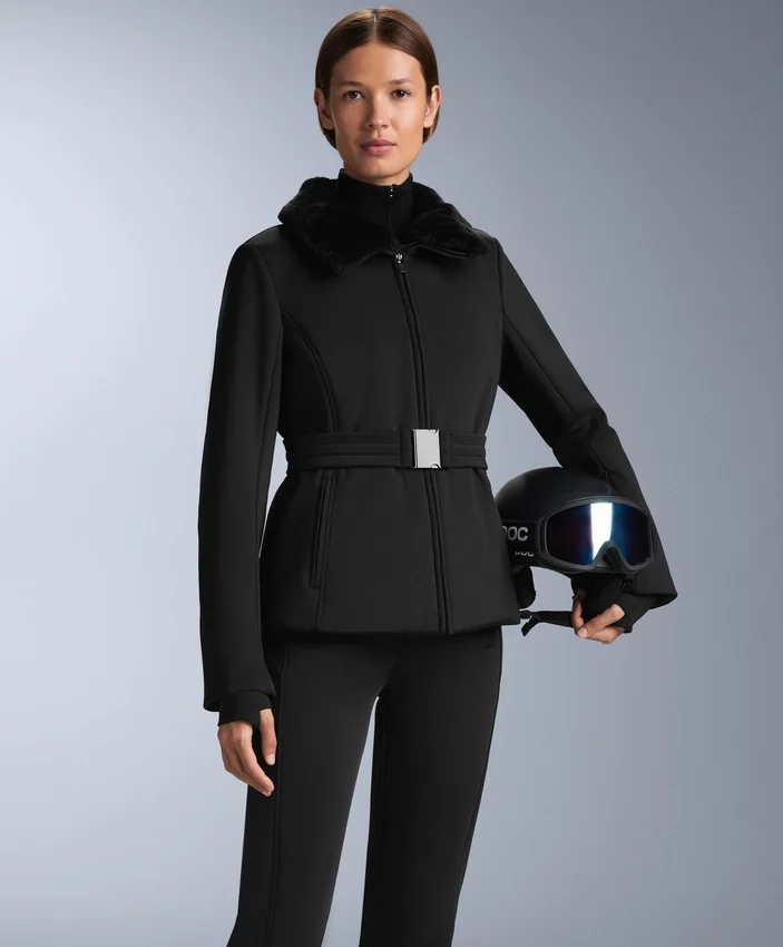 Chaqueta de esquí Primaloft® resistente al agua y de corte superajustado Chaqueta de esquí Primaloft® resistente al agua y de corte superajustado