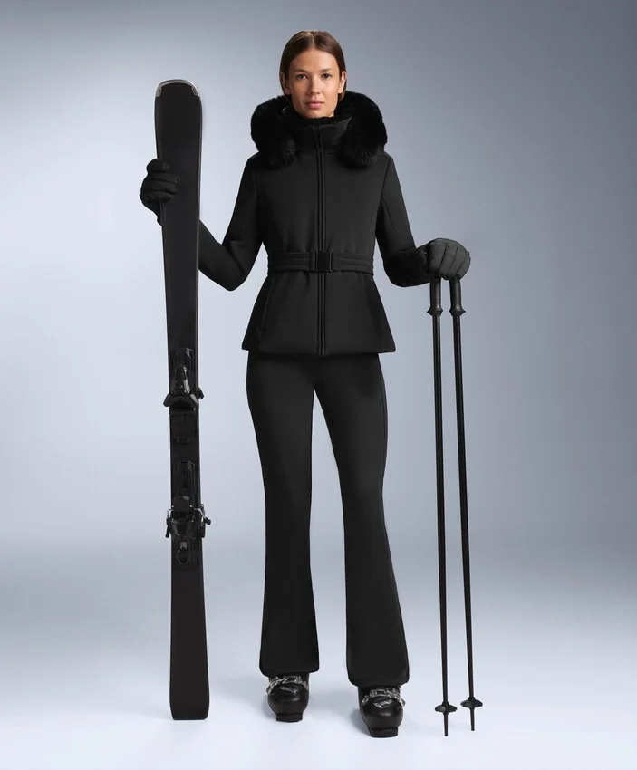 Chaqueta de esquí Primaloft® resistente al agua y de corte superajustado Chaqueta de esquí Primaloft® resistente al agua y de corte superajustado