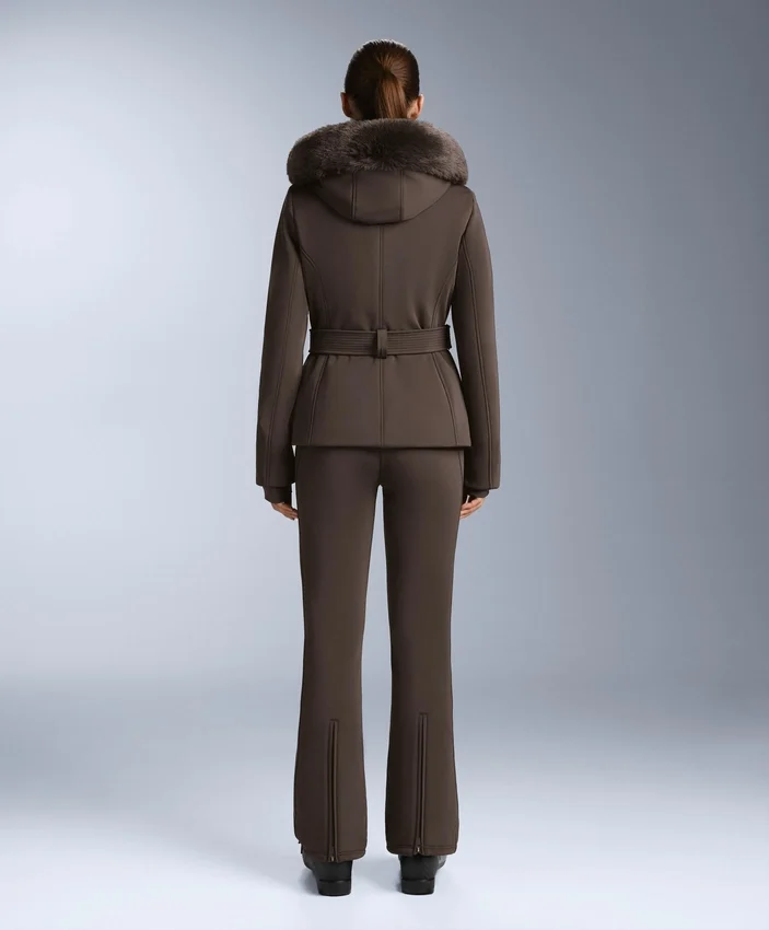 Chaqueta de esquí Primaloft® resistente al agua y de corte superajustado Chaqueta de esquí Primaloft® resistente al agua y de corte superajustado