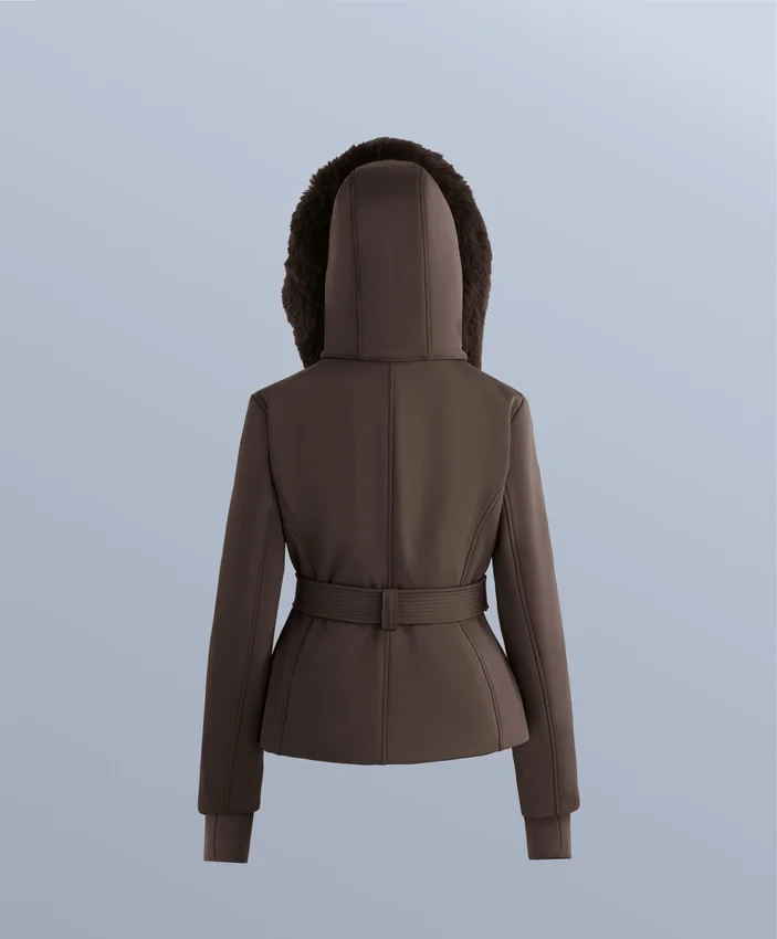 Chaqueta de esquí Primaloft® resistente al agua y de corte superajustado Chaqueta de esquí Primaloft® resistente al agua y de corte superajustado