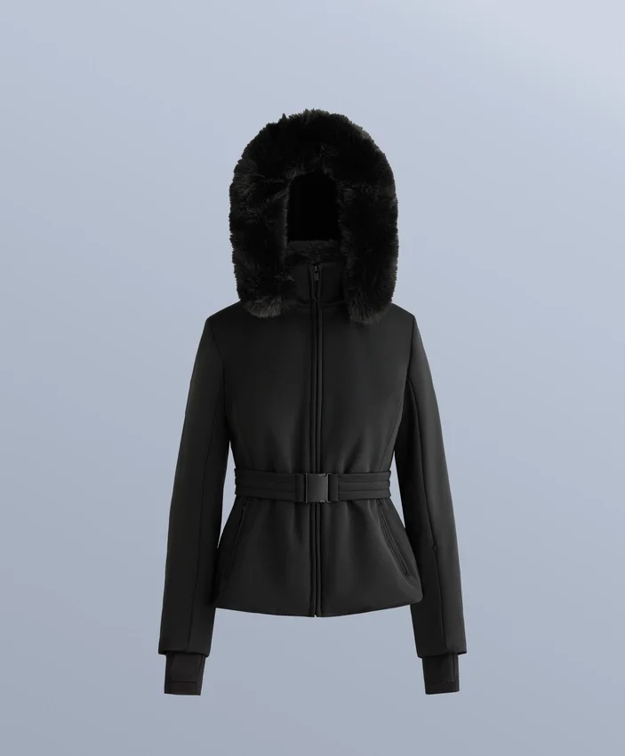 Chaqueta de esquí Primaloft® resistente al agua y de corte superajustado Chaqueta de esquí Primaloft® resistente al agua y de corte superajustado