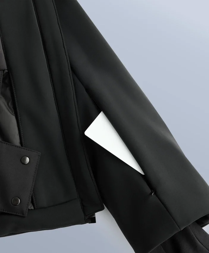 Chaqueta de esquí Primaloft® resistente al agua y de corte superajustado Chaqueta de esquí Primaloft® resistente al agua y de corte superajustado