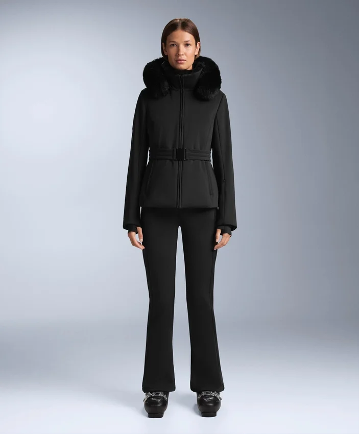 Chaqueta de esquí Primaloft® resistente al agua y de corte superajustado Chaqueta de esquí Primaloft® resistente al agua y de corte superajustado