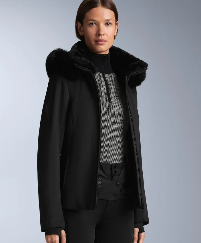 Chaqueta de esquí Primaloft® resistente al agua y de corte superajustado Chaqueta de esquí Primaloft® resistente al agua y de corte superajustado