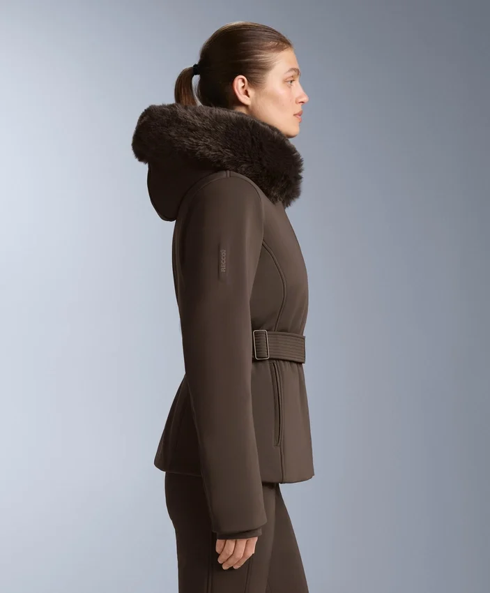 Chaqueta de esquí Primaloft® resistente al agua y de corte superajustado Chaqueta de esquí Primaloft® resistente al agua y de corte superajustado