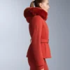 Chaqueta de esquí Primaloft® resistente al agua y de corte superajustado