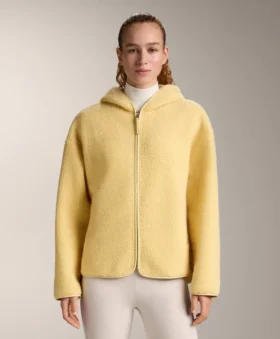 Chaqueta de imitación de piel de oveja con capucha Chaqueta de imitación de piel de oveja con capucha