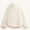 Chaqueta de imitación de piel de oveja con capucha