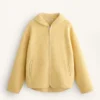 Chaqueta de imitación de piel de oveja con capucha Chaqueta de imitación de piel de oveja con capucha