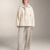 Chaqueta de imitación de piel de oveja con cintura ajustable
