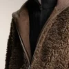 Chaqueta de imitación de piel de oveja con textura