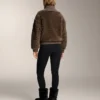 Chaqueta de imitación de piel de oveja con textura