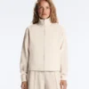 Chaqueta de piqué con cuello alto y algodón Chaqueta de piqué con cuello alto y algodón
