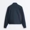 Chaqueta de piqué con ribete de algodón en contraste Chaqueta de piqué con ribete de algodón en contraste