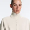 Chaqueta de piqué de algodón con cinturón Chaqueta de piqué de algodón con cinturón
